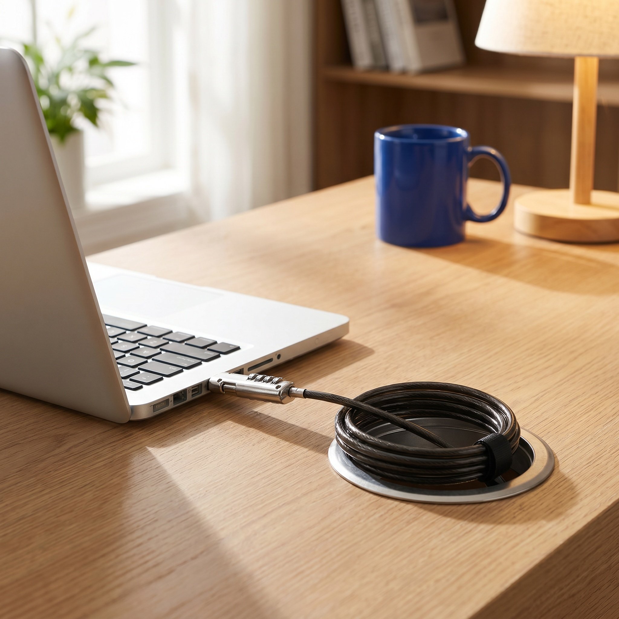 Laptop Lock Cable - 노트북용 숫자 비밀번호 잠금장치 휴대용 합금