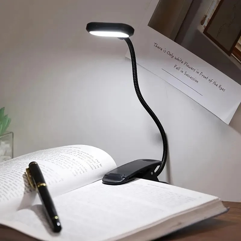 클립이있는 미니 LED 책 조명, 배터리 구동 눈 보호 - Laptop Accessories Light 리뷰 및 가격
