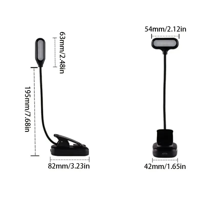 클립이있는 미니 LED 책 조명, 배터리 구동 눈 보호 - Laptop Accessories Light 리뷰 및 가격