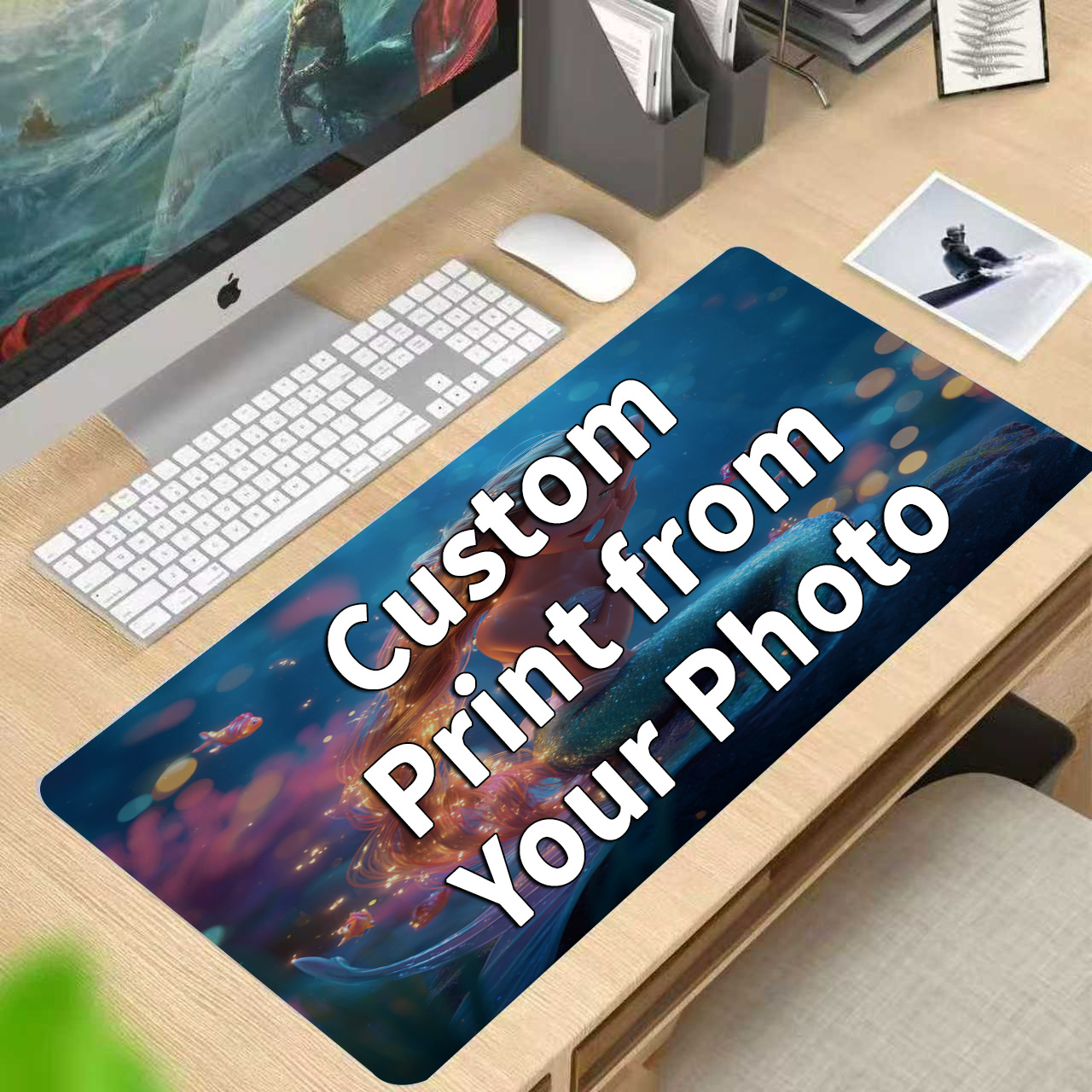 개인화된 맞춤형 마우스 패드 방수 미끄럼 방지 고무 베 - Laptop Accessories Images 리뷰 및 가격