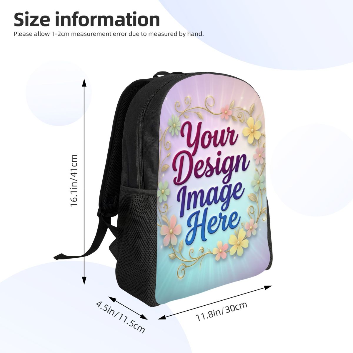 사용자 정의 사진 로고 텍스트 노트북 배낭 남성 여성  - Laptop Accessories Images 리뷰 및 가격
