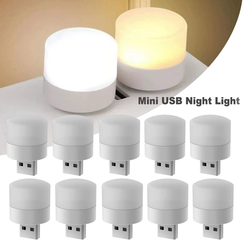 1/20개 미니 USB 야간등 따뜻한 백색 눈 보호 독 - Laptop Accessories Light 리뷰 및 가격