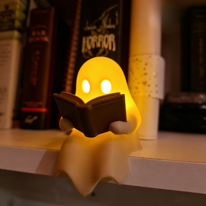 귀여운 유령 독서등 할로윈 LED 무드등 침실 서재 어 - Laptop Accessories Light 리뷰 및 가격