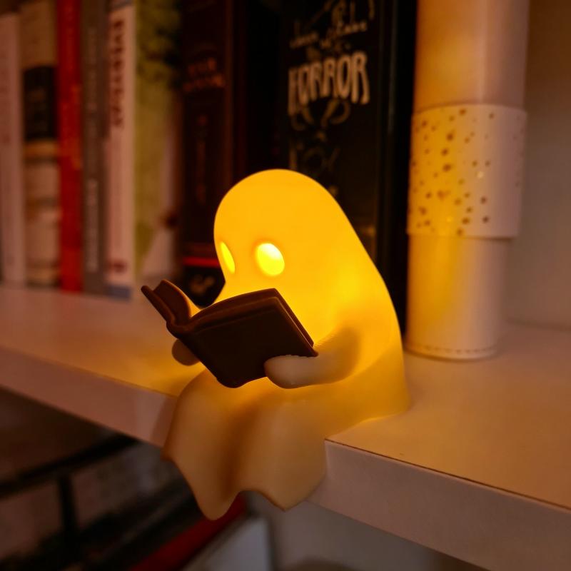 귀여운 유령 독서등 할로윈 LED 무드등 침실 서재 어 - Laptop Accessories Light 리뷰 및 가격